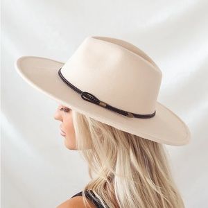 Into the Wild Cream Felt Fedora Hat